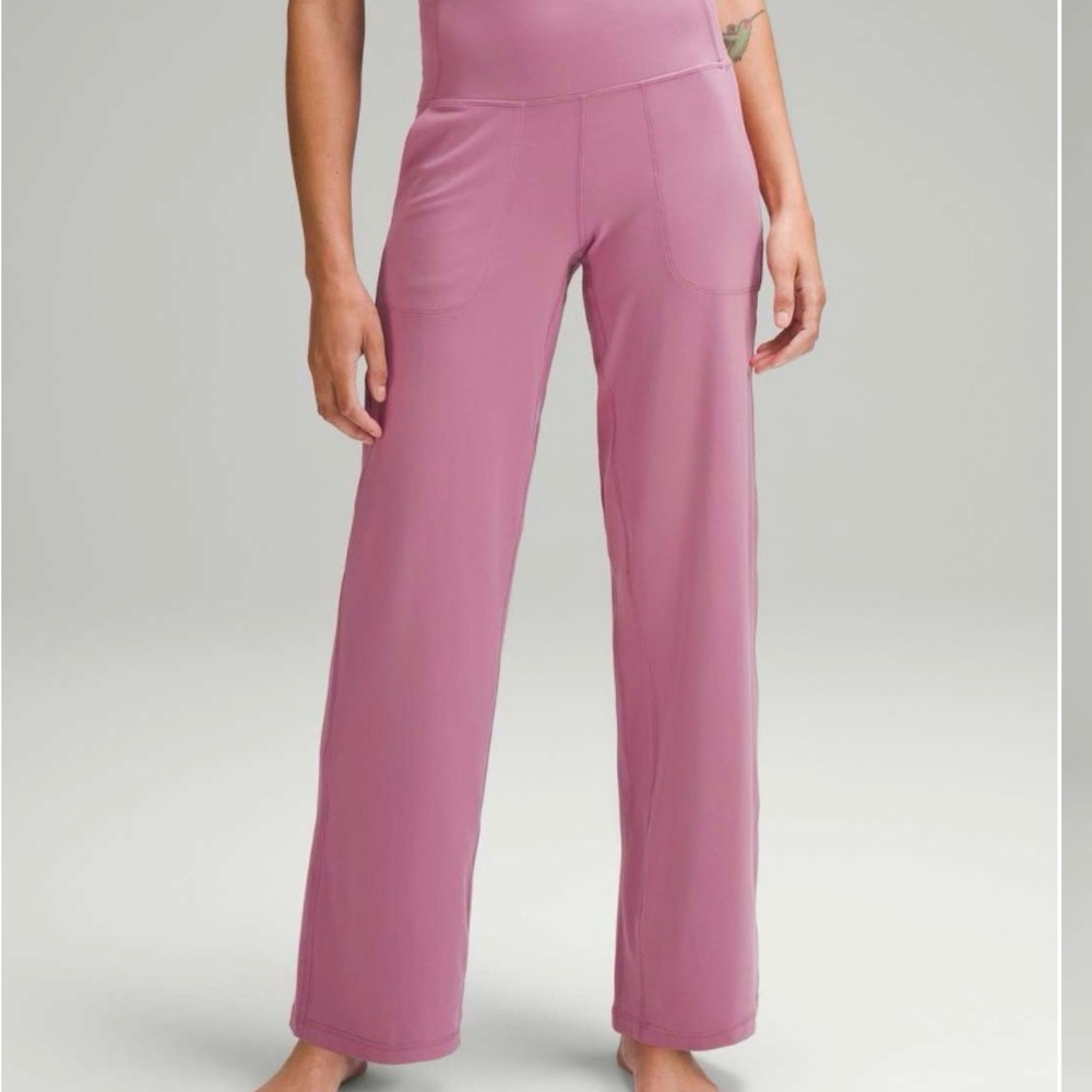Lululemon Align High-Rise Wide-Leg Pant 31", Velvet Dust, Size 4